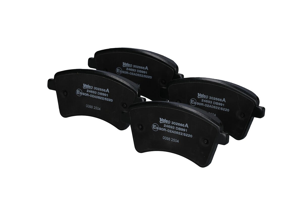 Jeu de 4 plaquettes de frein VALEO ref. 302666A